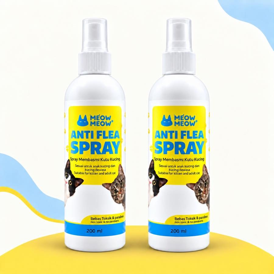 2 botol M&M Anti Flea Spray 200 ml